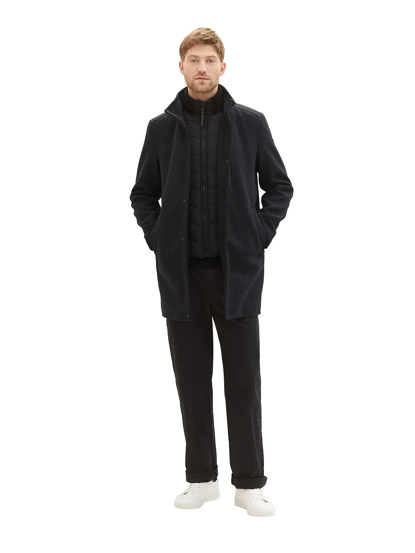 TOM TAILOR | Mantel | dunkelblau